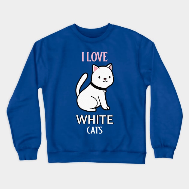 WHITE CAT Crewneck Sweatshirt by GreatSeries